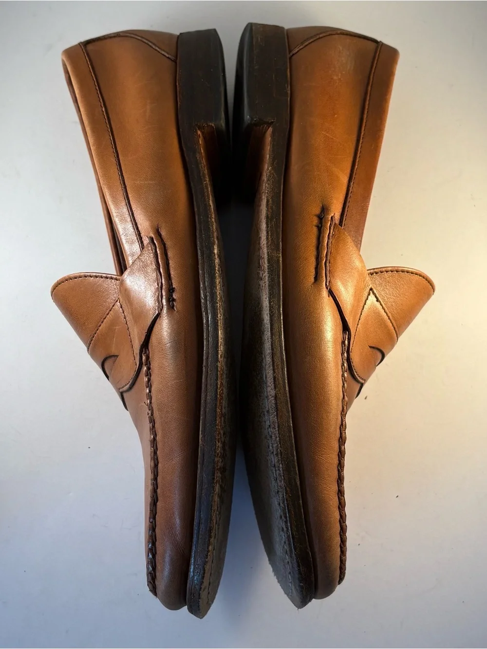 Allen Edmonds Paxton Shoes Mens 13 A Brown Leather Moccasin Loafers  Slip On USA